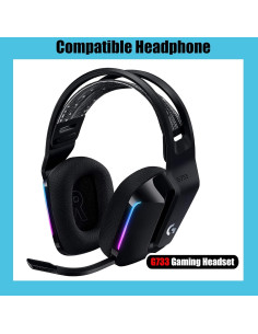 Almohadillas de Repuesto G733 Logitech Negras - Comodidad y Transpirabilidad 2