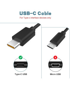 Cable de carga USB C Alitutumao 1m para Corsair Virtuoso 2