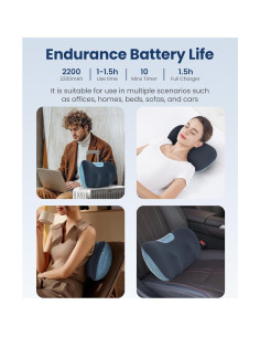 Masajeador de Cuello y Espalda Comfier CF-6419 Inalámbrico 3D 2