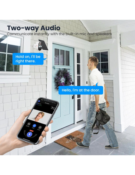 Cámara de Seguridad Inalámbrica Eken M9 1080p Solar con IA