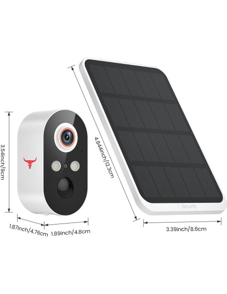 Cámara de Seguridad Inalámbrica Eken M9 1080p Solar con IA