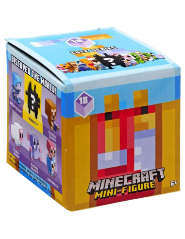Paquete de 3 Mini Figuras Lindas Minecraft Serie 18 Mattel
