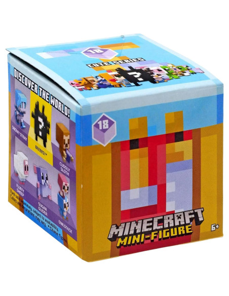 Paquete de 3 Mini Figuras Lindas Minecraft Serie 18 Mattel