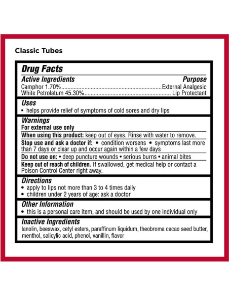 Bálsamo Labial Hidratante Carmex Clásico - 7 Contenidos Bálsamo Labial Hidratante Carmex Clásico - 7 Contenidos