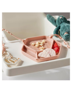 Placa de Succión Rosa Pálido Smack Fun para Niños + Correas