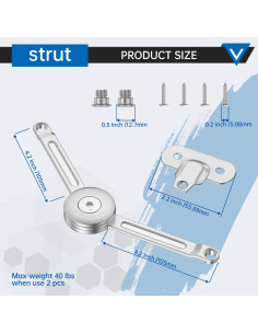 Bisagras fijas para tapas de madera XBLWIN 1 paquete 357g 2