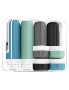 Set de Botellas de Viaje Huamemostyle 14 Piezas Aprobado TSA