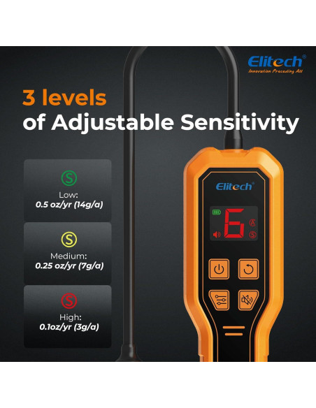 Detector de Fugas de Refrigerante Elitech ELD-210 R134A R410A Detector de Fugas de Refrigerante Elitech ELD-210 R134A R410A