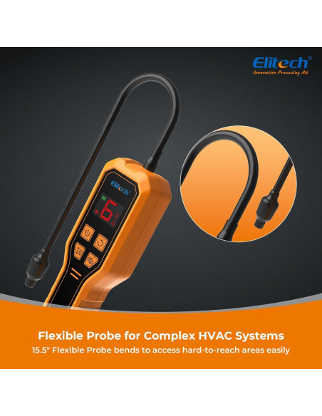 Detector de Fugas de Refrigerante Elitech ELD-210 R134A R410A Detector de Fugas de Refrigerante Elitech ELD-210 R134A R410A