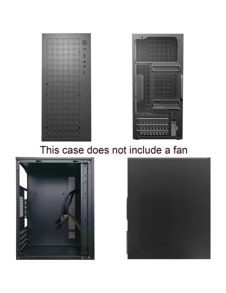 Caja de PC Micro ATX TGDGAMER H6-3000 Airflow, Negro