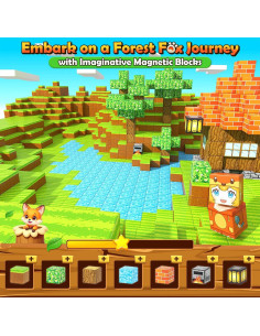 Bloques Magnéticos Imagiomo 100pcs Aventura Zorro 3-12 años 2