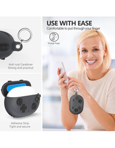 Funda de Silicona para Beats Studio Buds Plus - Gris Oscuro