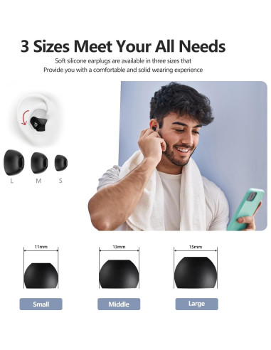 Funda de Silicona para Beats Studio Buds Plus - Gris Oscuro