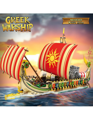 Conjunto de Construcción Barco Pirata Reobrix 66102 2982 Piezas