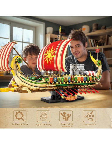 Conjunto de Construcción Barco Pirata Reobrix 66102 2982 Piezas