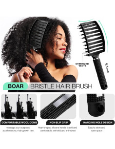 Juego de 2 Cepillos Desenredantes EIMMBD para Todo Tipo de Cabello 2