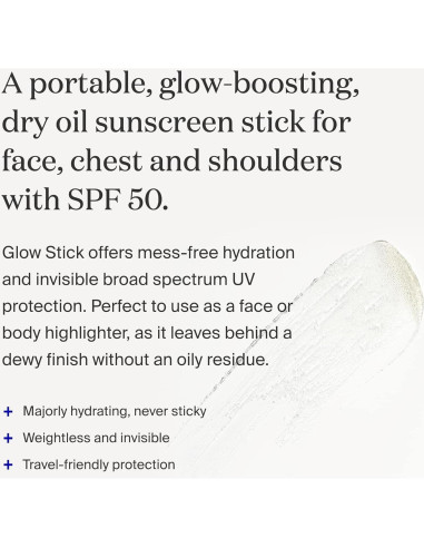 Barra Iluminadora Supergoop! SPF 50 - 19.84 g - Aceite Seco