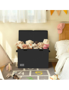 Cofre de Juguetes Plegable GRANNY SAYS 62x32x39 cm Negro 2