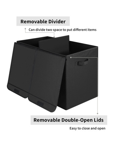 Cofre de Juguetes Plegable GRANNY SAYS 62x32x39 cm Negro