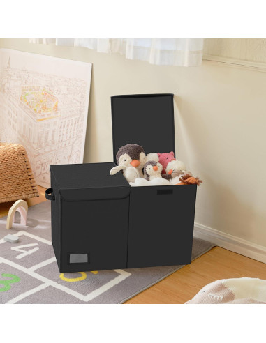 Cofre de Juguetes Plegable GRANNY SAYS 62x32x39 cm Negro