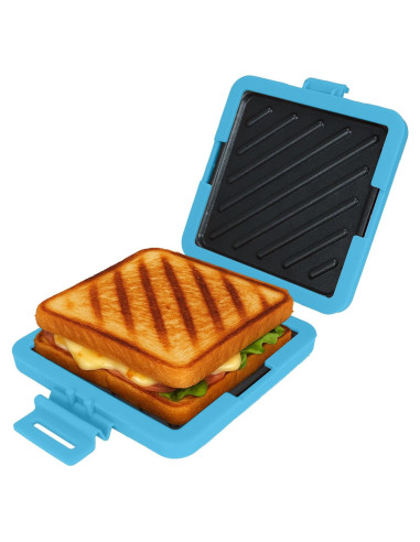 Horno de Sándwich de Microondas 3-en-1 - Azul