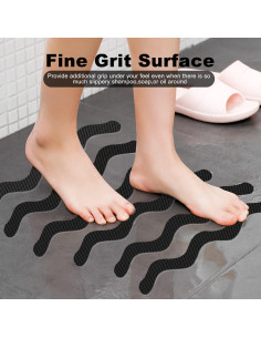 Pegatinas Antideslizantes para Baño Ding Xi - 24 Tiras de Seguridad 2