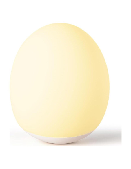 Luz Nocturna de Silicona AuroraNiteBeam Huevo 10cm Recargable