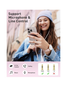 Adaptador USB-C a Jack 3.5mm BENFEI Rosa - Audio Hi-Fi 2