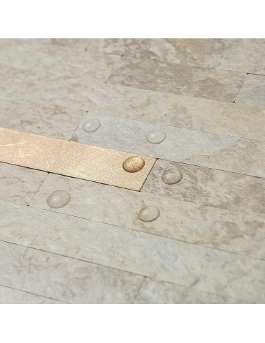 Azulejos de PVC Autoadhesivos AULIGET 2 Hojas Beige Piedra