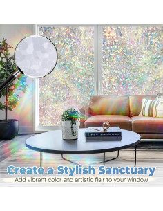 Película de Privacidad DOWELL 44.5x200 cm Vinilo UV 2