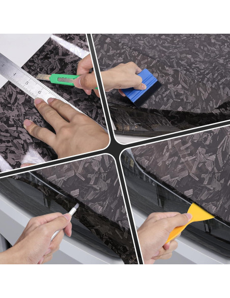 Envoltura de Vinilo Lypumso 0.3m x 1.5m Carbono Forjado