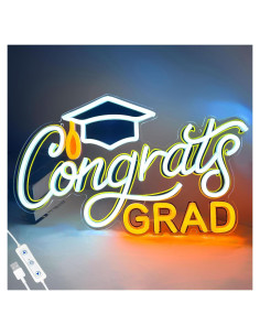 SELICOR Señal de Neón LED Graduación 38.1x20.3 cm Ajustable