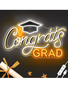 SELICOR Señal de Neón LED Graduación 38.1x20.3 cm Ajustable 2