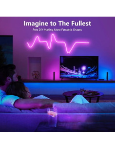 Tira de luz neón RGB 1m XINGZHI con control táctil 2