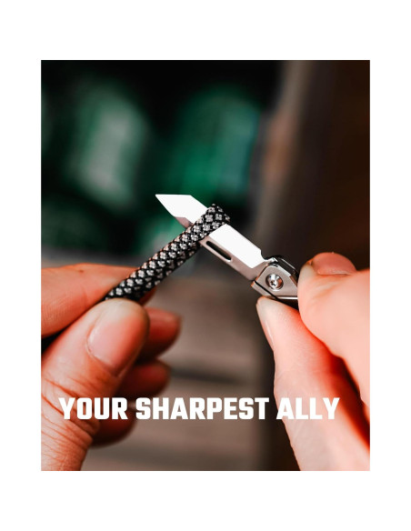 Cuchillo de bolsillo KeyUnity KK14 de titanio EDC 7.21 cm