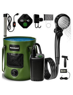 Ducha Portátil Zappyway con Calentador 25L y 4 Modos