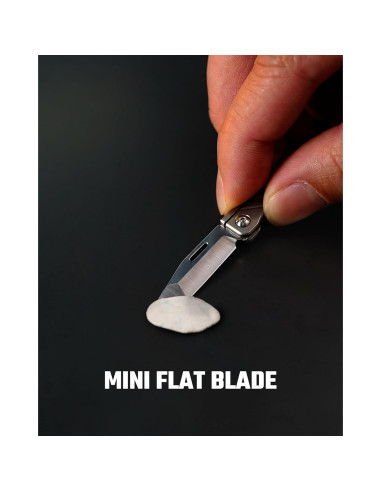 Cuchillo de bolsillo KeyUnity KK14 de titanio EDC 7.21 cm