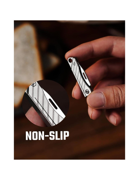 Cuchillo de bolsillo KeyUnity KK14 de titanio EDC 7.21 cm