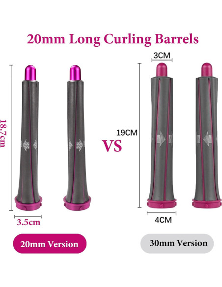 Barriles de Rizado 20mm Dxyue para Dyson Airwrap - 1 Par