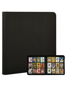 Carpeta de Cartas SKYHJK Negra para 480 Cartas - 20 Páginas