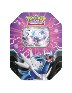 Lata de Leyendas Azules Pokémon TCG Dialga ex - 4 Paquetes