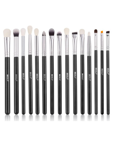 Set de Pinceles de Maquillaje BEILI 15pcs para Ojos