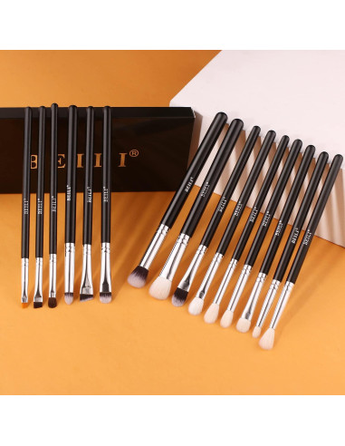 Set de Pinceles de Maquillaje BEILI 15pcs para Ojos