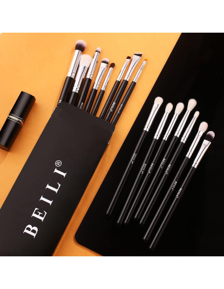 Set de Pinceles de Maquillaje BEILI 15pcs para Ojos