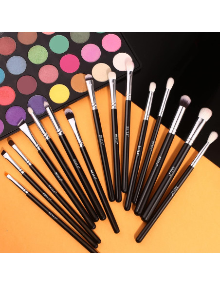 Set de Pinceles de Maquillaje BEILI 15pcs para Ojos