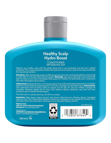 Acondicionador Hidratante Neutrogena Hydro Boost 354 ml