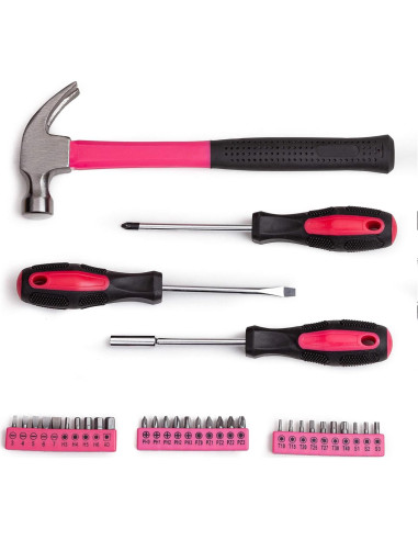 Juego de Herramientas Cartman 148 Piezas con Caja Rosa