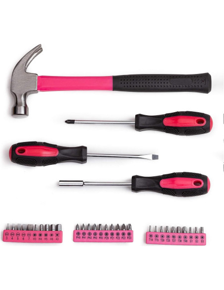 Juego de Herramientas Cartman 148 Piezas con Caja Rosa