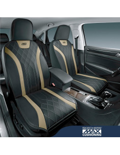 Fundas de Asiento de Coche Skechers Beige 2PCS Ajuste Universal 2