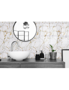 Azulejos Autoadhesivos NAEIRON Melón Blanco 30.48x30.48cm 2